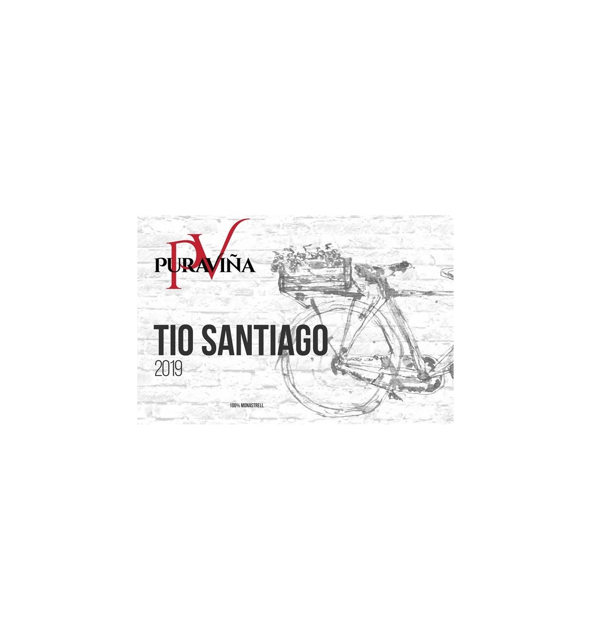 Pura Viña Tío Santiago 2019, Vino tinto, Monastrell