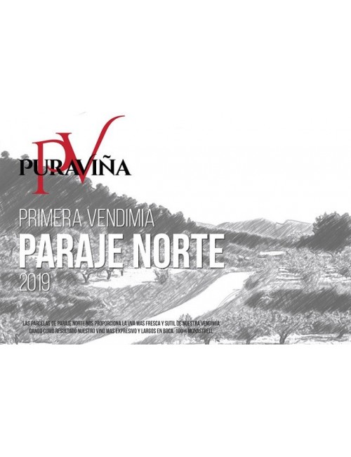Pura Viña Paraje Norte 2019, Vino tinto, Monastrell