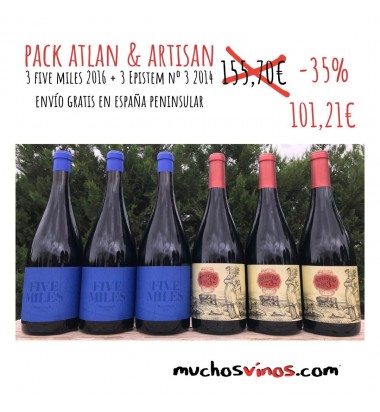 Pack Atlan And Artisan - Epistem 3 2014 + Five Miles 2016 muchosvinos.com