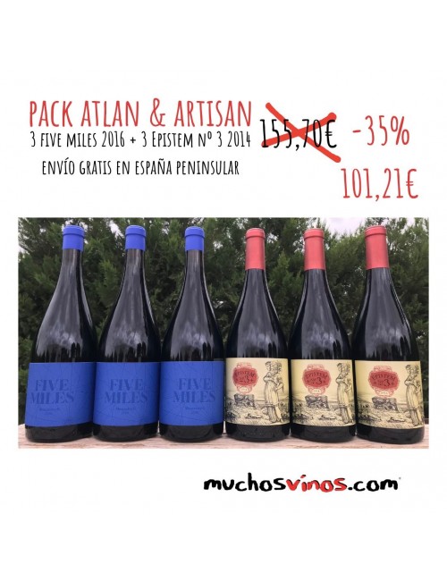 Pack Atlan And Artisan - Epistem 3 2014 + Five Miles 2016 muchosvinos.com
