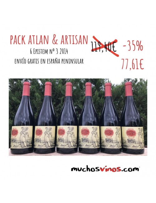 Pack Atlan And Artisan - 6 x Epistem 3 2014 by muchosvinos.com