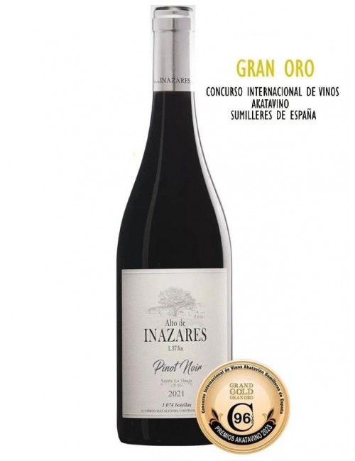 Pinot Noir 2021. 96 Puntos Guía AKATAVINOS. muchosvinos.com.