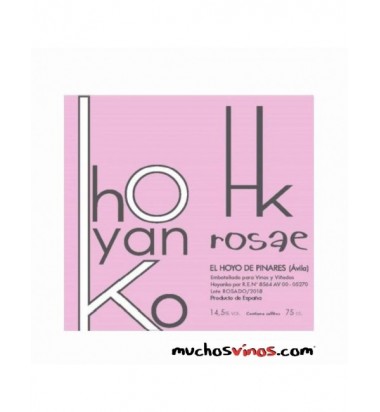 Hoyanko Rosae 2023 - Vino rosado, Garnacha, Albillo Real, Viñas viejas, Cebreros, Ávila muchosvinos.com