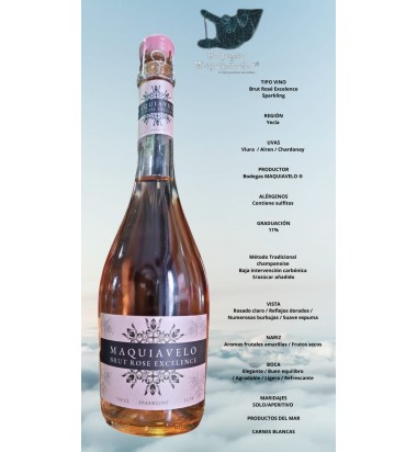 Maquiavelo Brut Rosé Excellence - Sparkling - Espumoso - muchosvinos.com