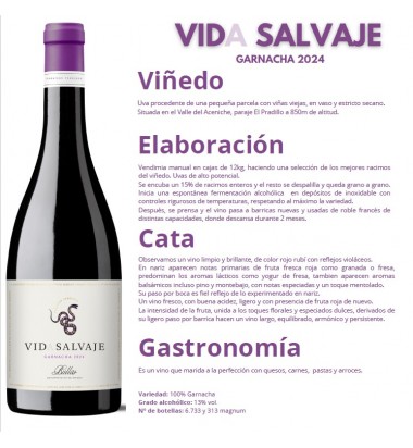 Vida Salvaje Garnacha 2024 - Paraísos Perdidos - Bullas - MuchosVinos.Com